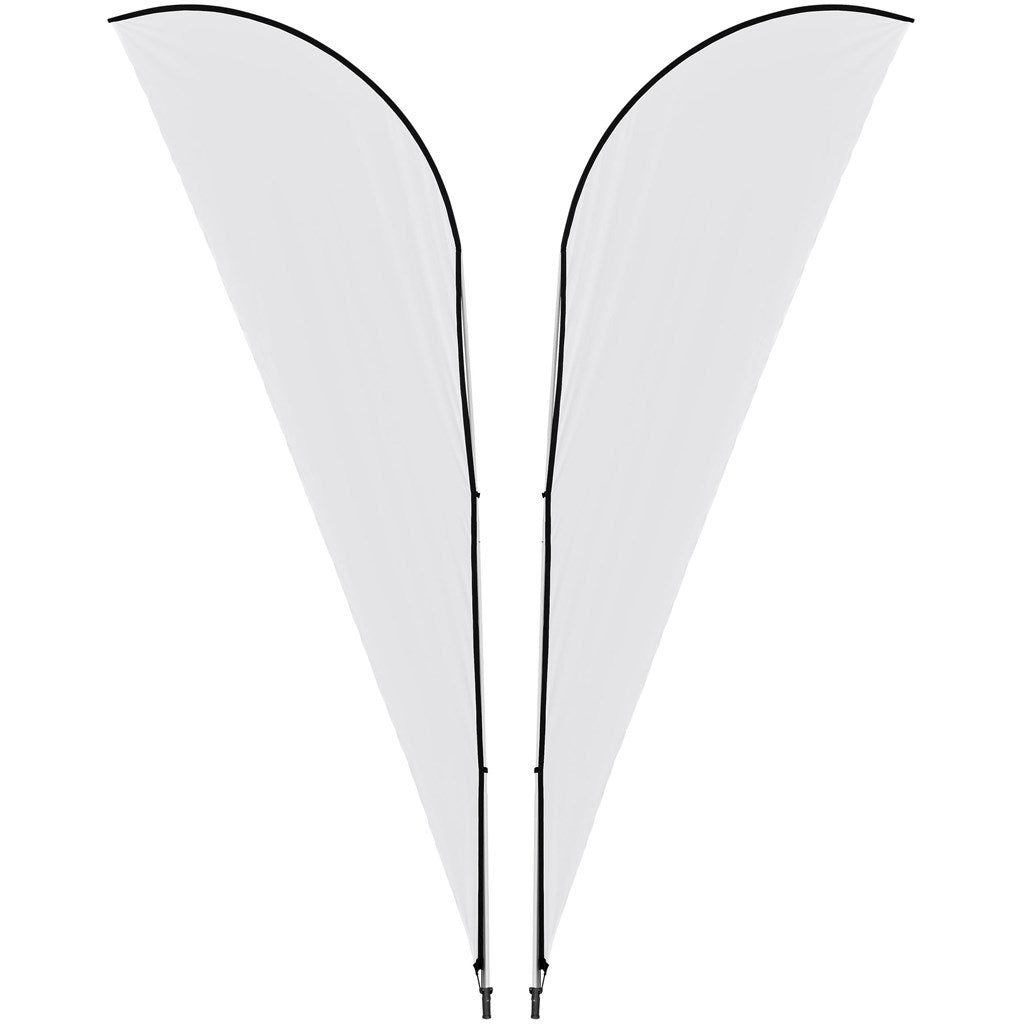 Legend 4M Sublimated Sharkfin Double-Sided Flying Banner - 1 complete unit — Print Fast Express
