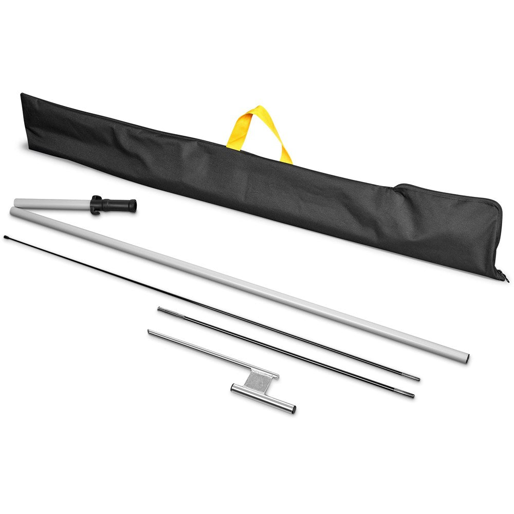 Legend 2M Sublimated Arcfin Double-Sided Flying Banner - 1 complete unit — Print Fast Express