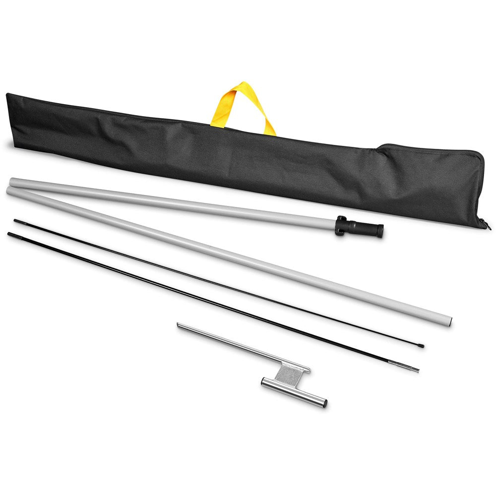 Legend 3M Sublimated Arcfin Double-Sided Flying Banner - 1 complete unit — Print Fast Express