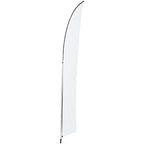 Legend 4M Sublimated Arcfin Double-Sided Flying Banner - 1 complete unit custom branded with your logo