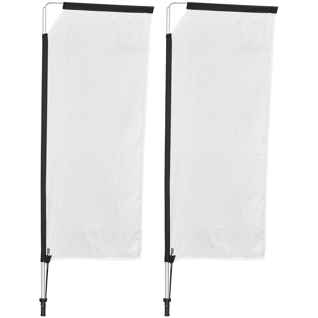 Legend 2m Telescopic Flying Banner (Set of 2) — Print Fast Express