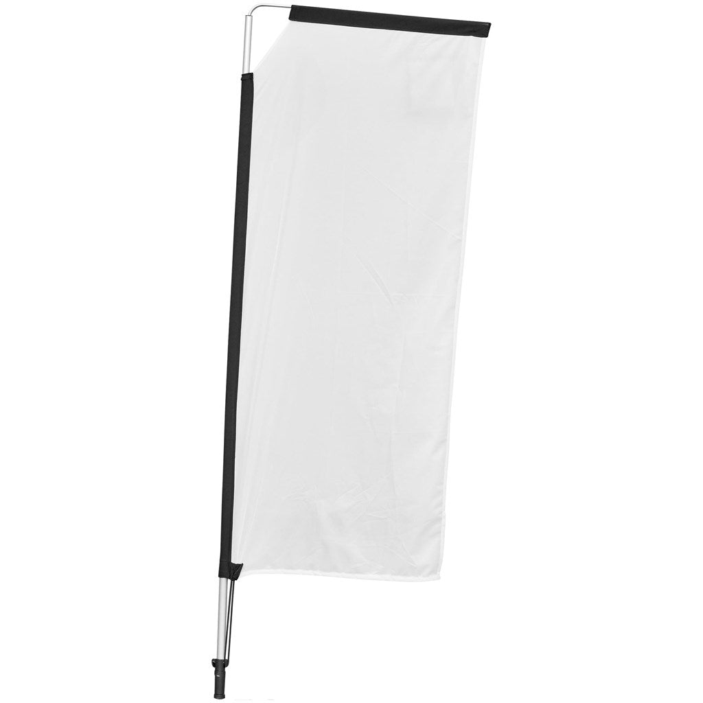 Legend 2M Sublimated Telescopic Double-Sided Flying Banner - 1 complete unit — Print Fast Express