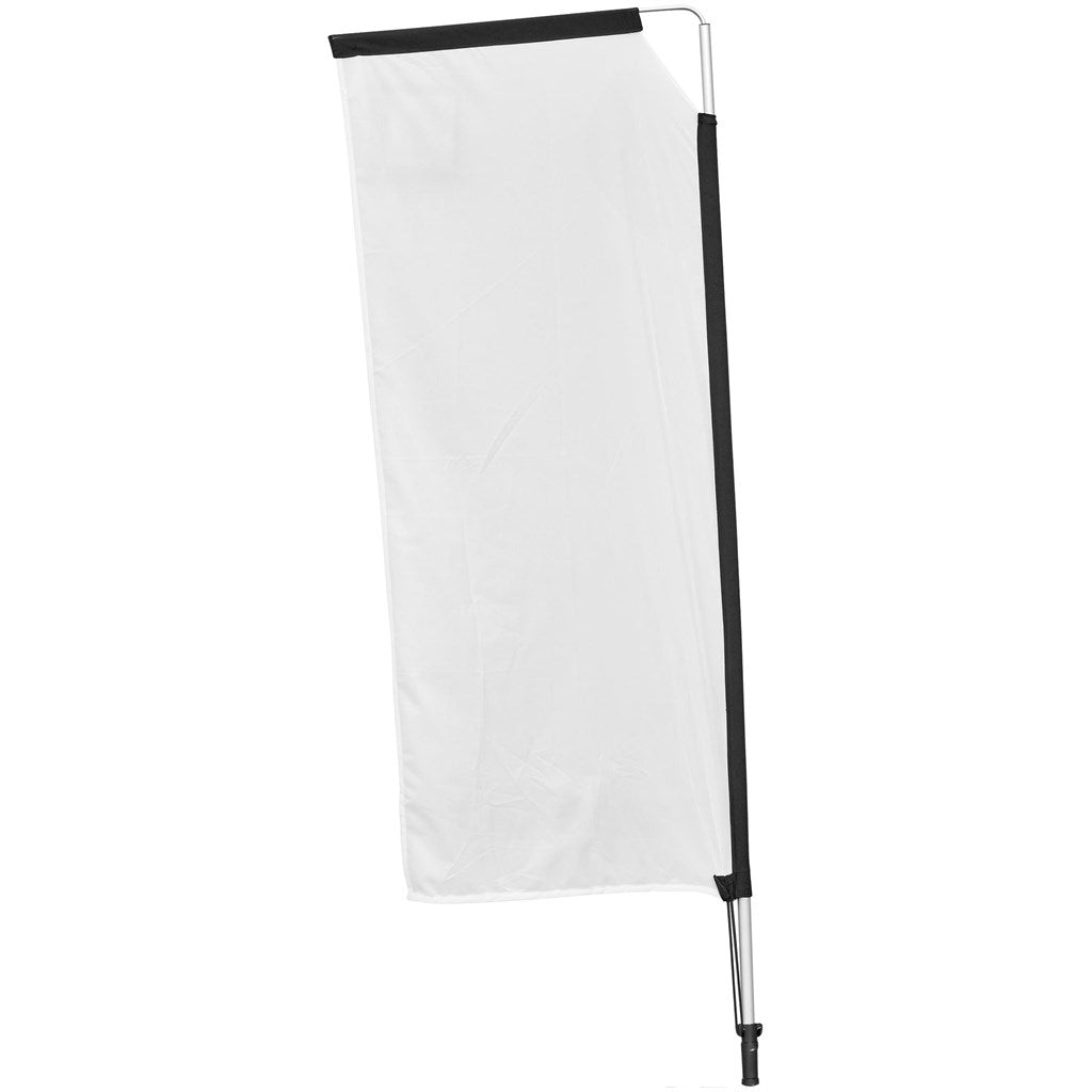 Legend 2M Sublimated Telescopic Double-Sided Flying Banner - 1 complete unit - Print Fast Express