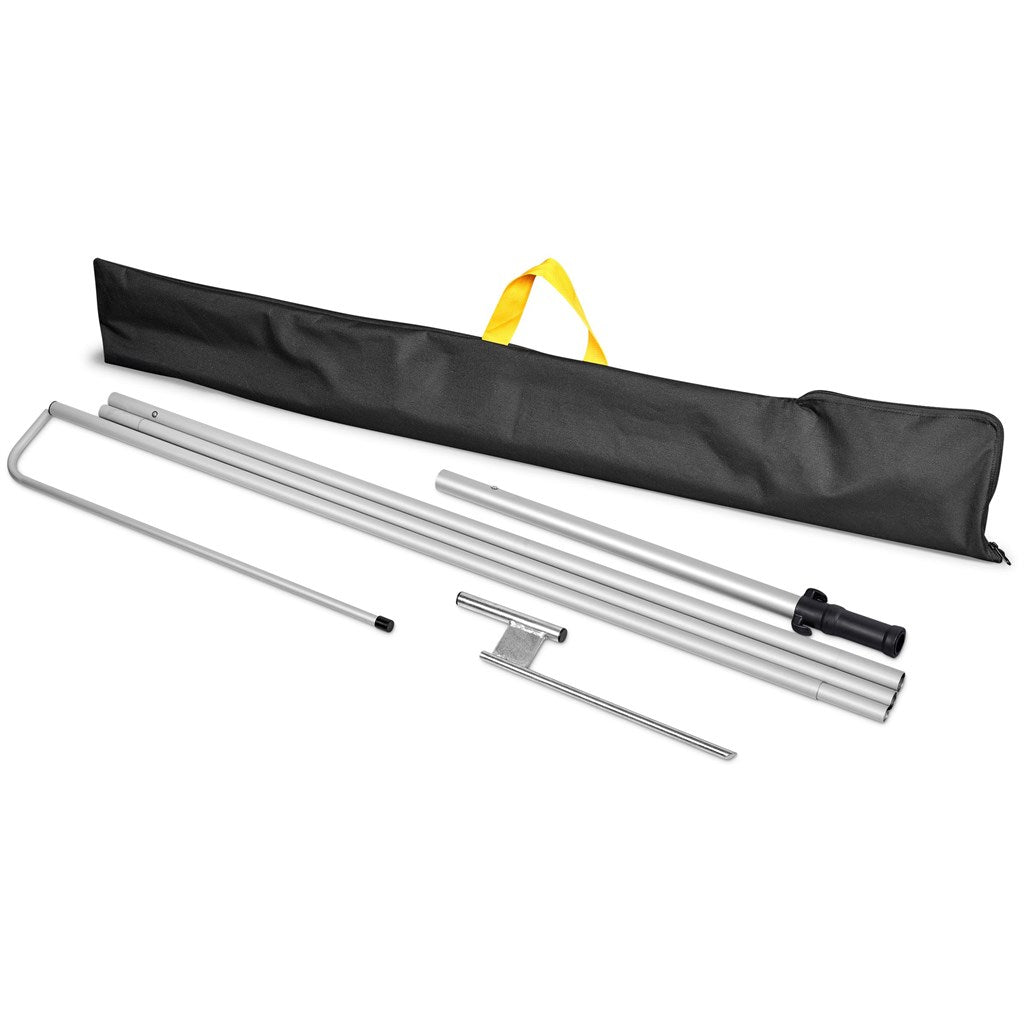 Legend 4M Sublimated Telescopic Double-Sided Flying Banner - 1 complete unit — Print Fast Express