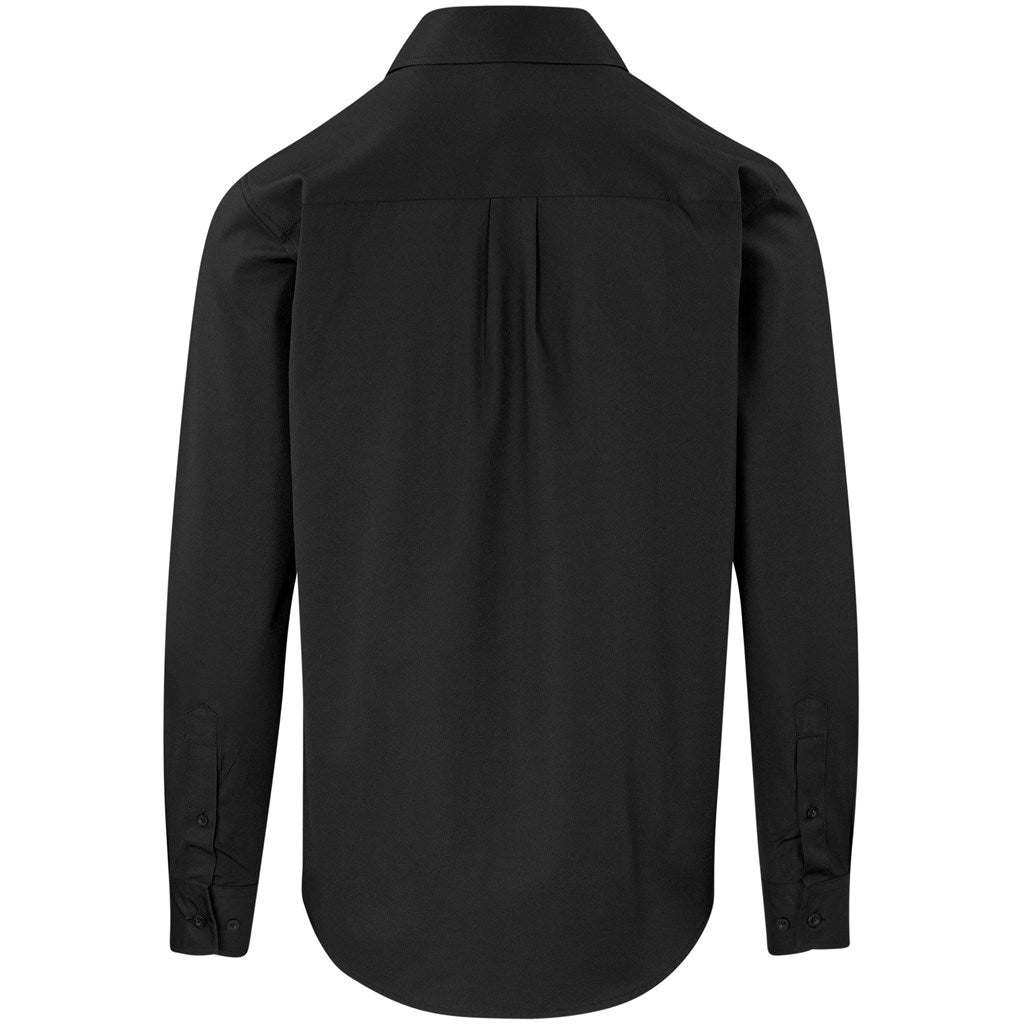 Mens Long Sleeve Sycamore Shirt in Black - Print Fast Express