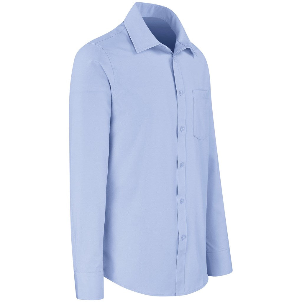 Mens Long Sleeve Sycamore Shirt in Blue - Print Fast Express
