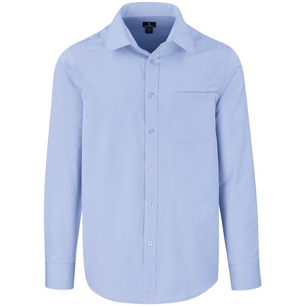 Mens Long Sleeve Sycamore Shirt in Blue — Print Fast Express
