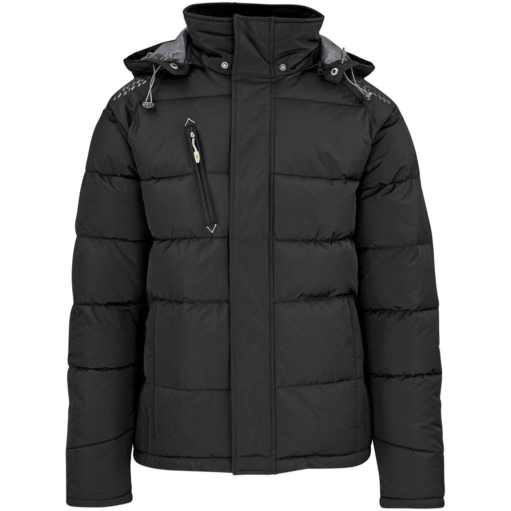 Mens Balkan Insulated Jacket in Black — Print Fast Express