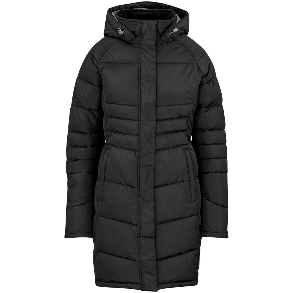 Ladies Balkan Insulated Jacket in Black — Print Fast Express