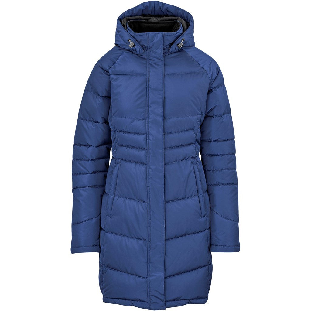 Ladies Balkan Insulated Jacket in Blue — Print Fast Express