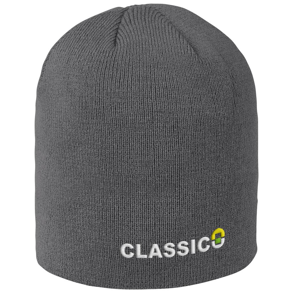 Pinnacle Acrylic Beanie in Grey — Print Fast Express