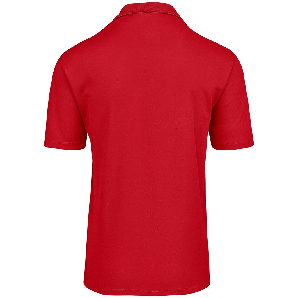 Mens Edge Golf Shirt in Red - Print Fast Express