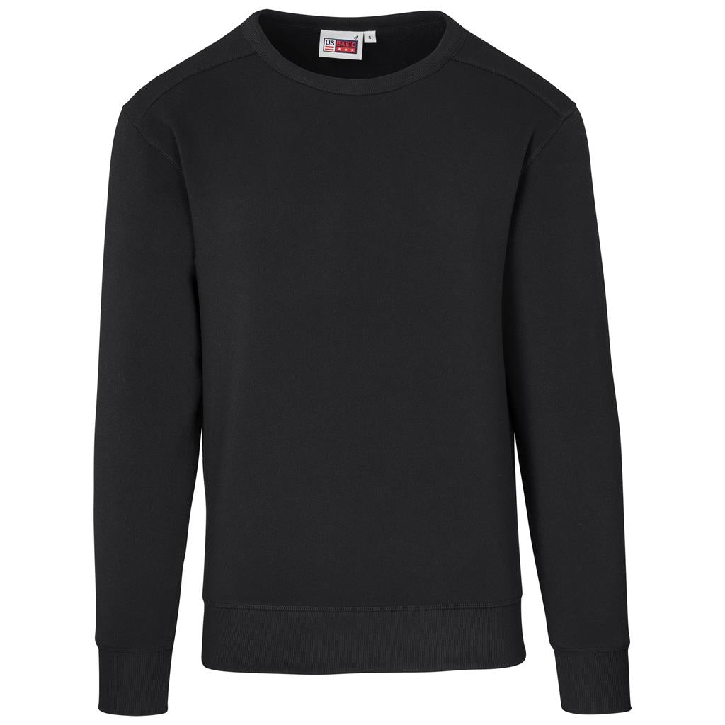 Mens Quinn Crew Neck Sweater in Black — Print Fast Express