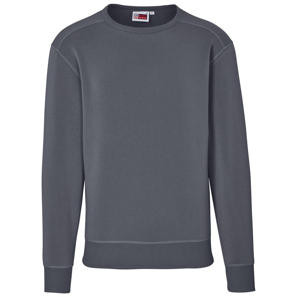 Mens Quinn Crew Neck Sweater in Grey — Print Fast Express