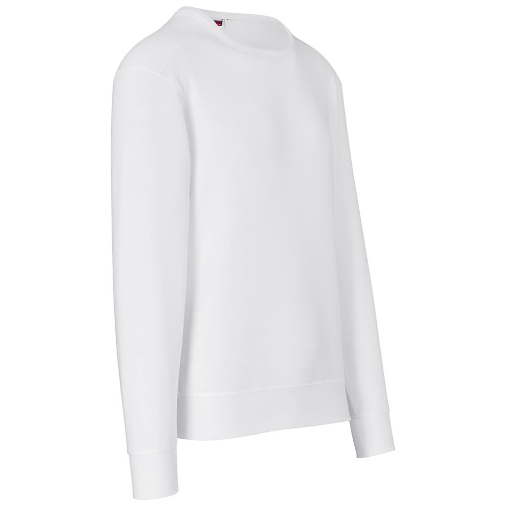 Mens Quinn Crew Neck Sweater in White - Print Fast Express