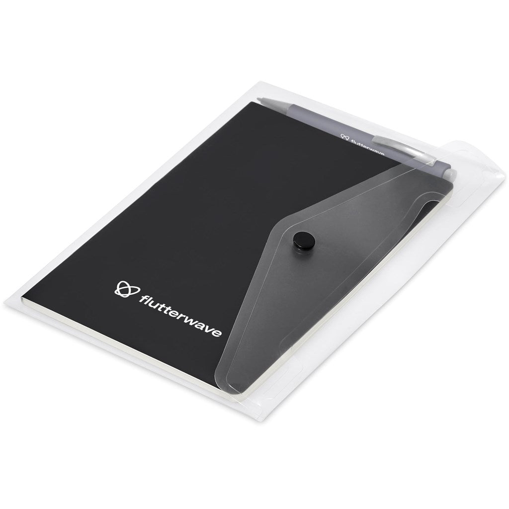 Altitude Perry Notebook & Pen Set in Grey — Print Fast Express