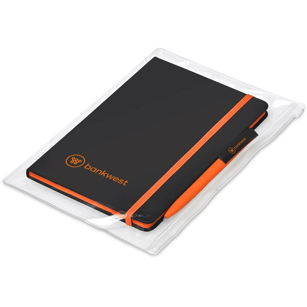 Altitude Johnson Notebook & Pen Set in Orange — Print Fast Express