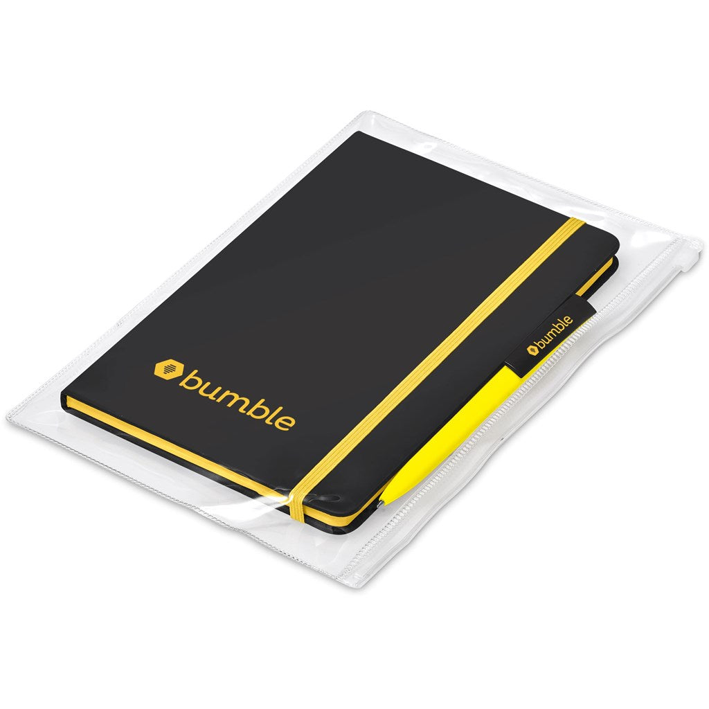 Altitude Johnson Notebook & Pen Set in Yellow — Print Fast Express
