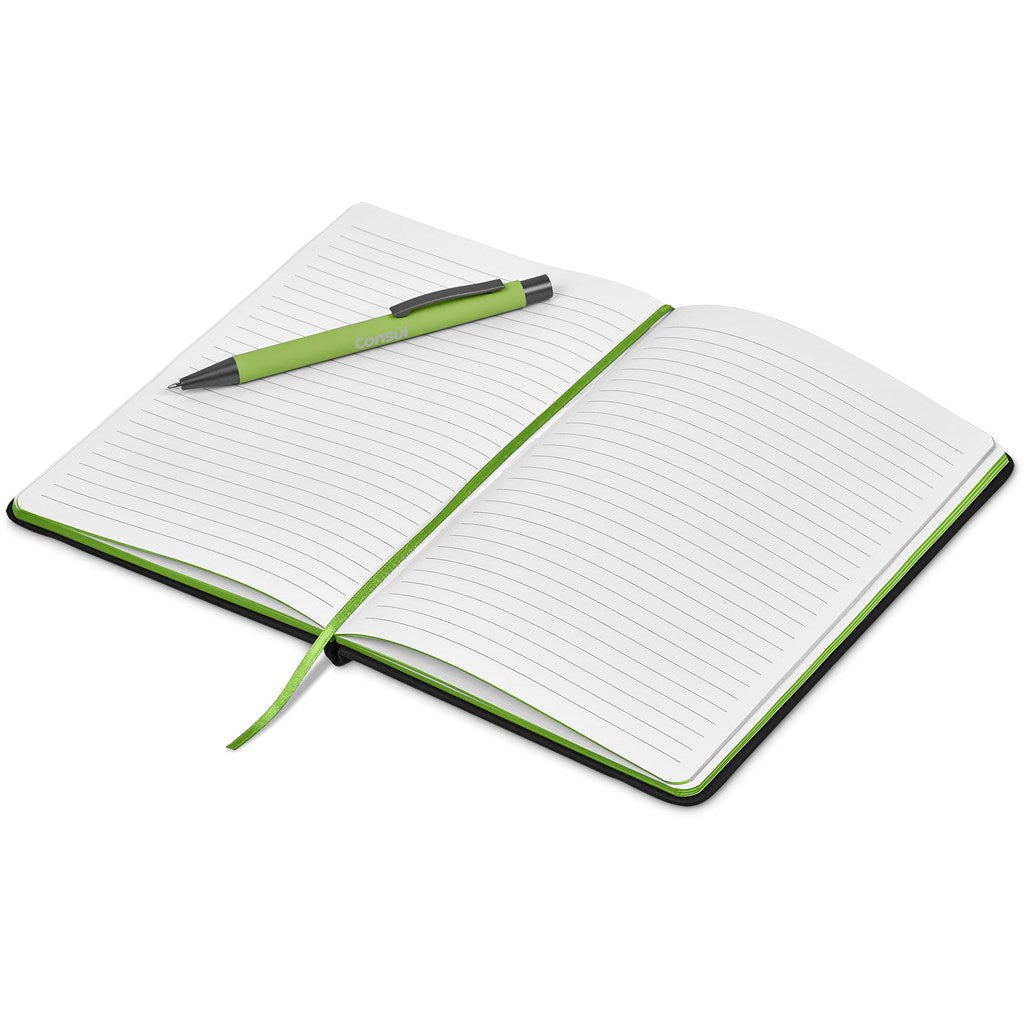 Altitude Miller Notebook & Pen Set in Lime - Print Fast Express