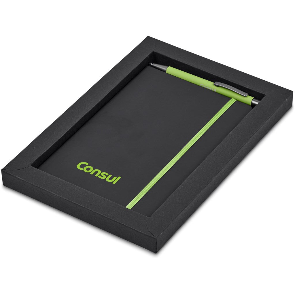 Altitude Miller Notebook & Pen Set in Lime — Print Fast Express