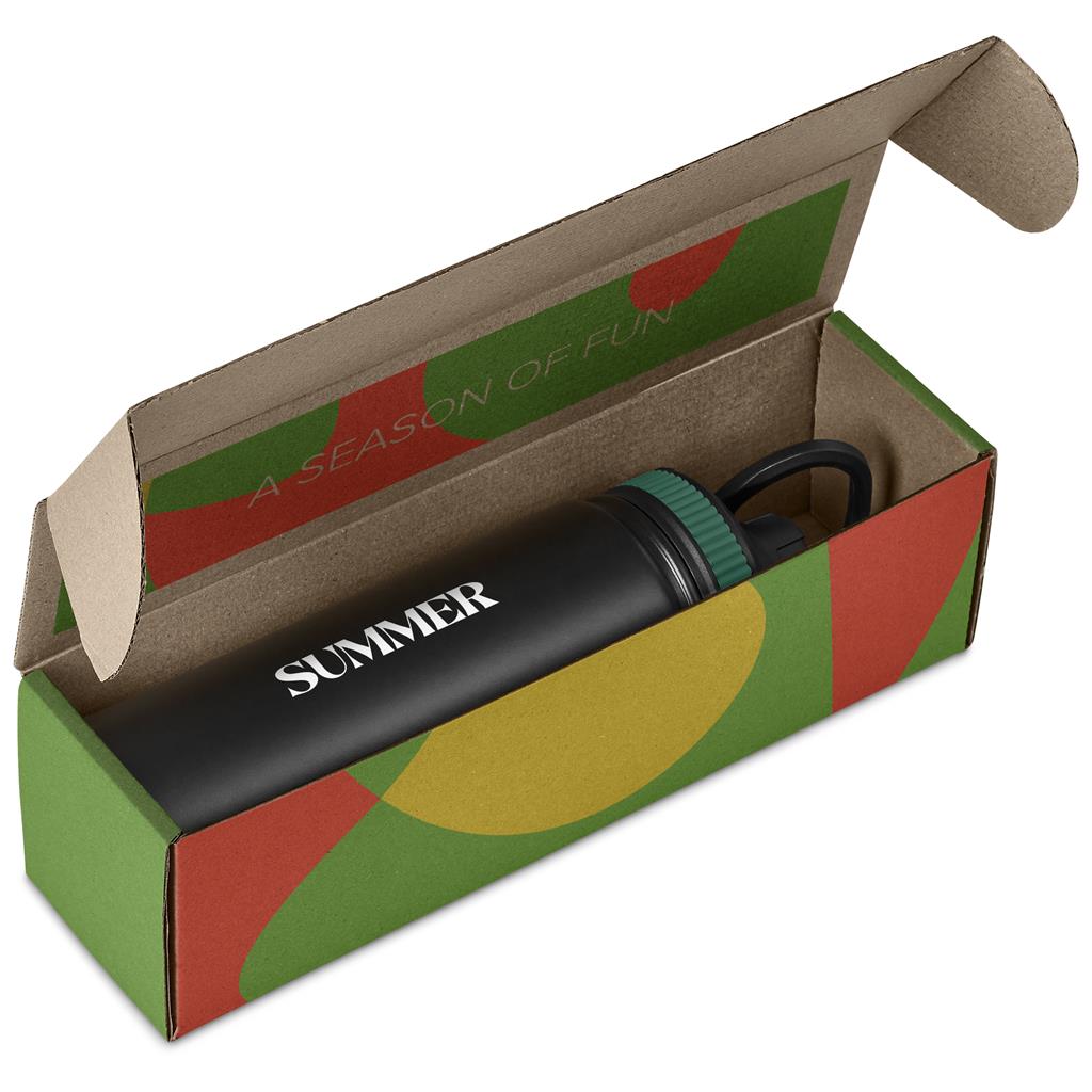 Altitude Romero Bottle in Bianca Custom Gift Box in Green — Print Fast Express