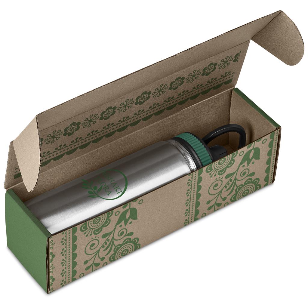 Altitude Cardozo Bottle in Bianca Custom Gift Box in Green — Print Fast Express