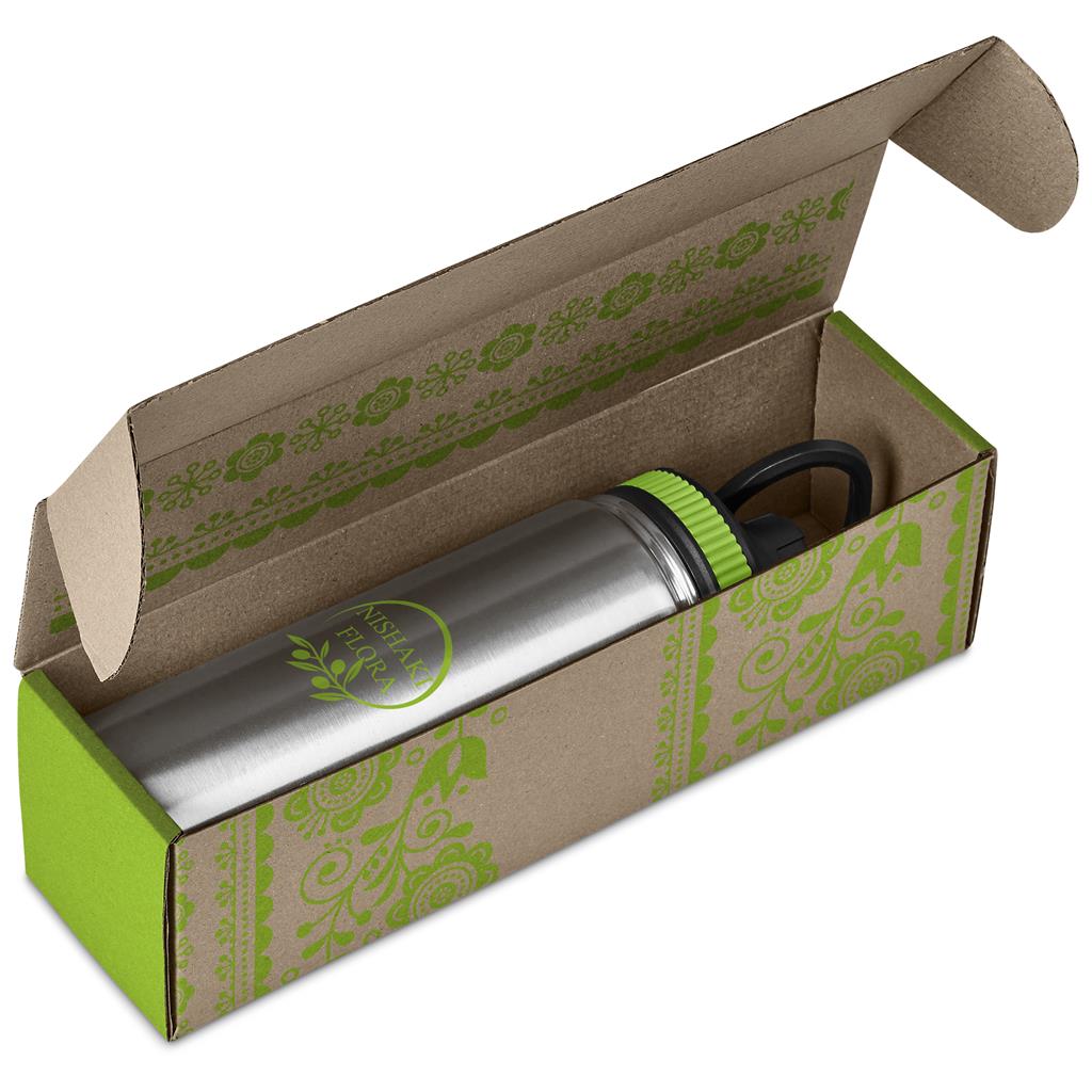 Altitude Cardozo Bottle in Bianca Custom Gift Box in Lime — Print Fast Express