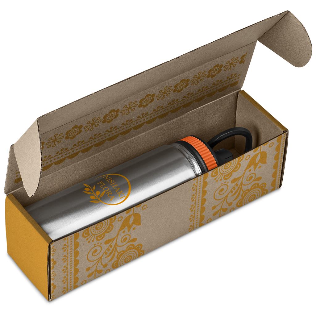 Altitude Cardozo Bottle in Bianca Custom Gift Box in Orange — Print Fast Express