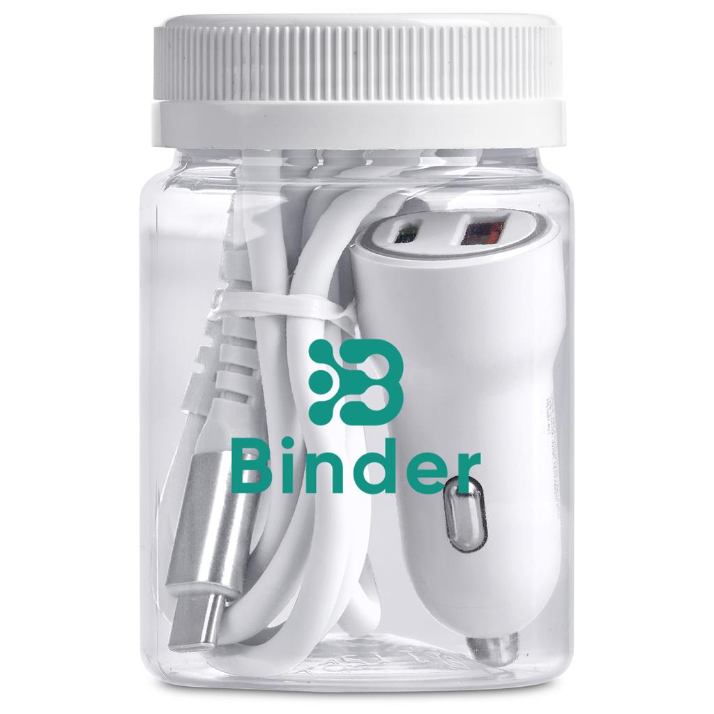 Altitude Carto Gift Jar in Solid White — Print Fast Express