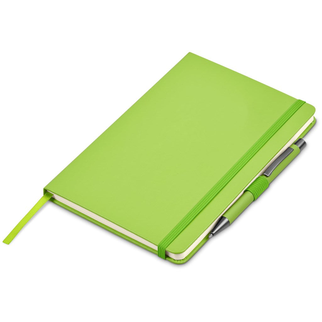 Carson Notebook & Pen Set in Lime - Print Fast Express