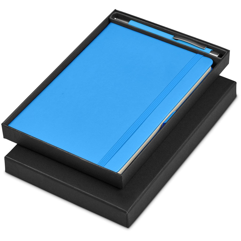 Carson Notebook & Pen Set in Light Blue — Print Fast Express