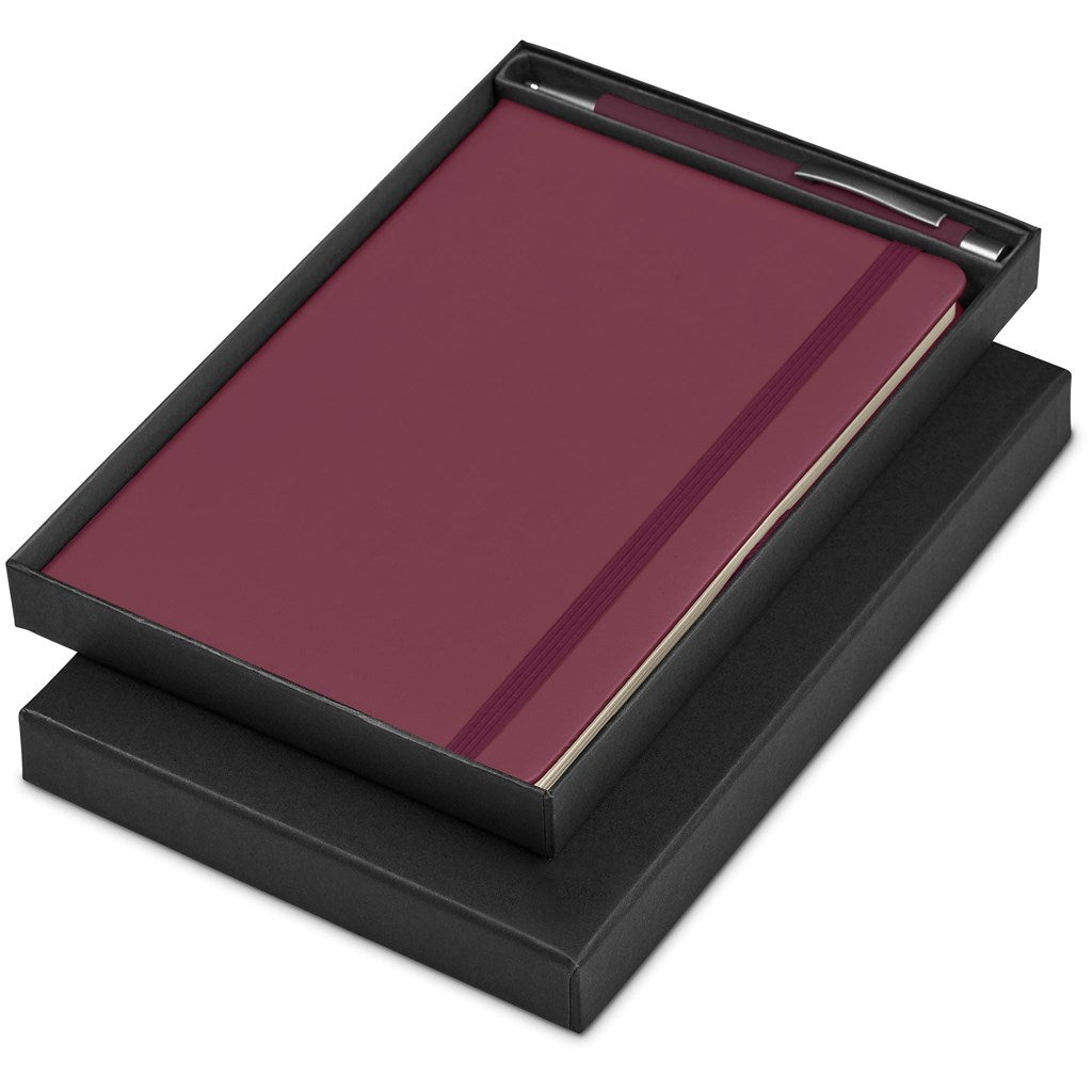 Carson Notebook & Pen Set in Maroon — Print Fast Express