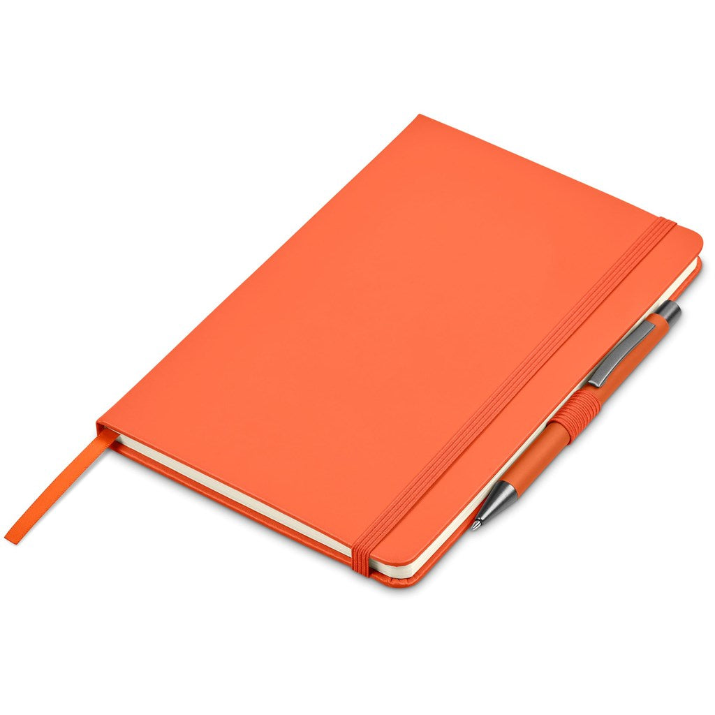 Carson Notebook & Pen Set in Orange - Print Fast Express