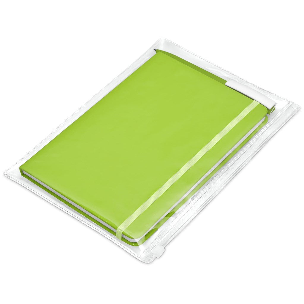 Query Notebook & Pen Set in Lime - Print Fast Express