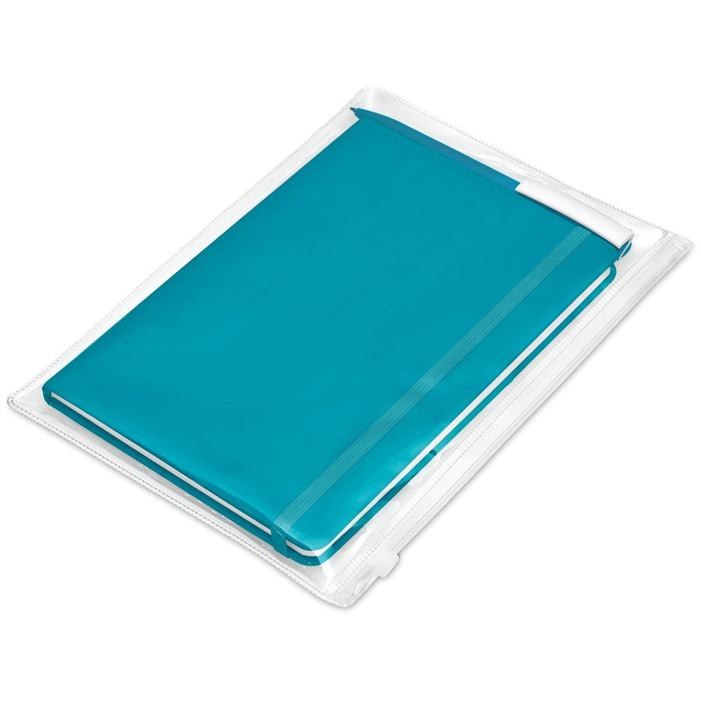 Query Notebook & Pen Set in Turquoise - Print Fast Express