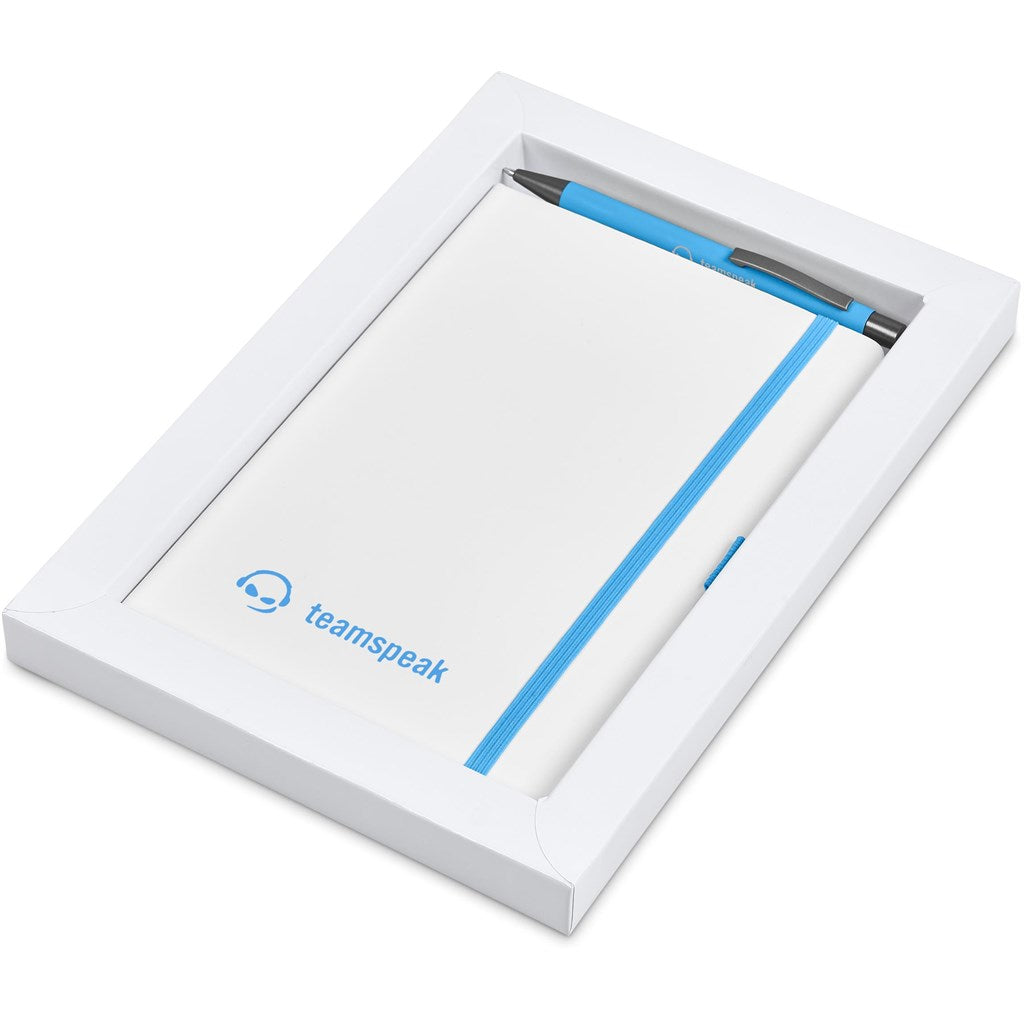 Duncan Notebook & Pen Set in Light Blue — Print Fast Express