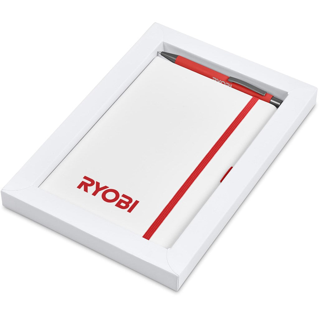 Duncan Notebook & Pen Set in Red — Print Fast Express