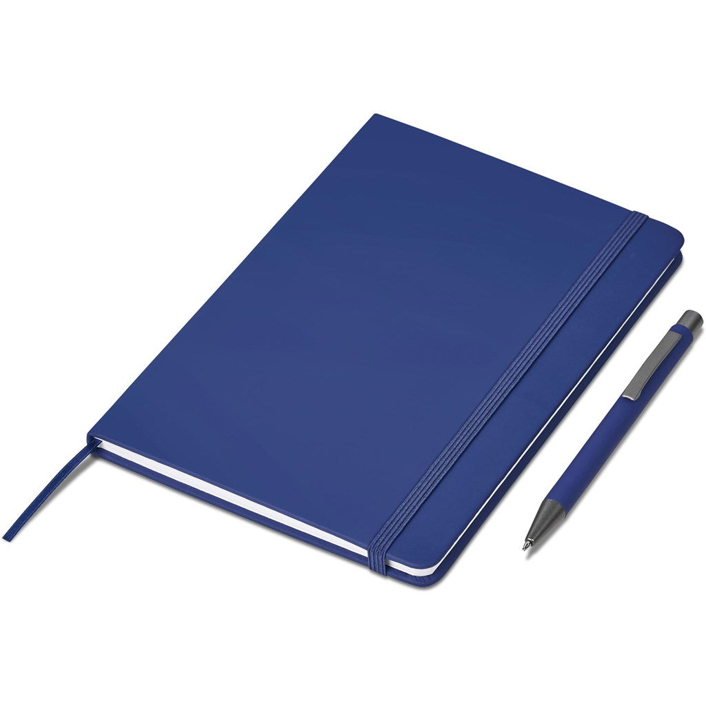 Hibiscus Notebook & Pen Set in Blue - Print Fast Express