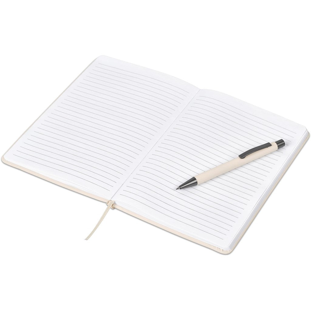 Hibiscus Notebook & Pen Set in Cream - Print Fast Express
