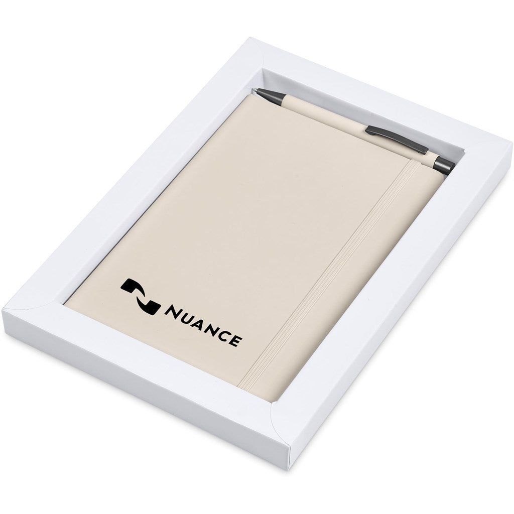 Hibiscus Notebook & Pen Set in Cream — Print Fast Express