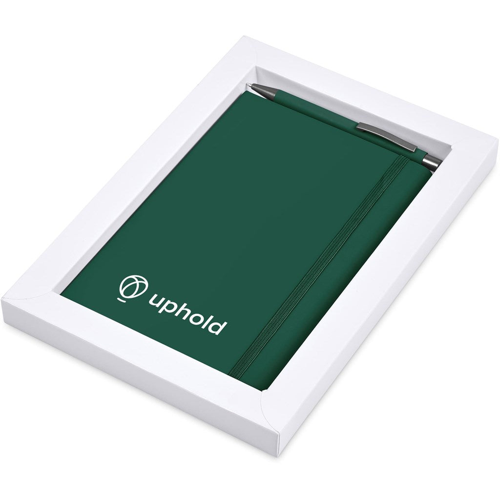 Hibiscus Notebook & Pen Set in Dark Green — Print Fast Express