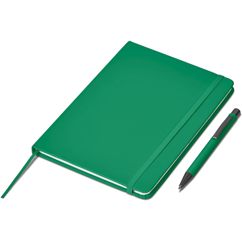 Hibiscus Notebook & Pen Set in Green - Print Fast Express