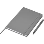 Hibiscus Notebook & Pen Set in Grey - Print Fast Express