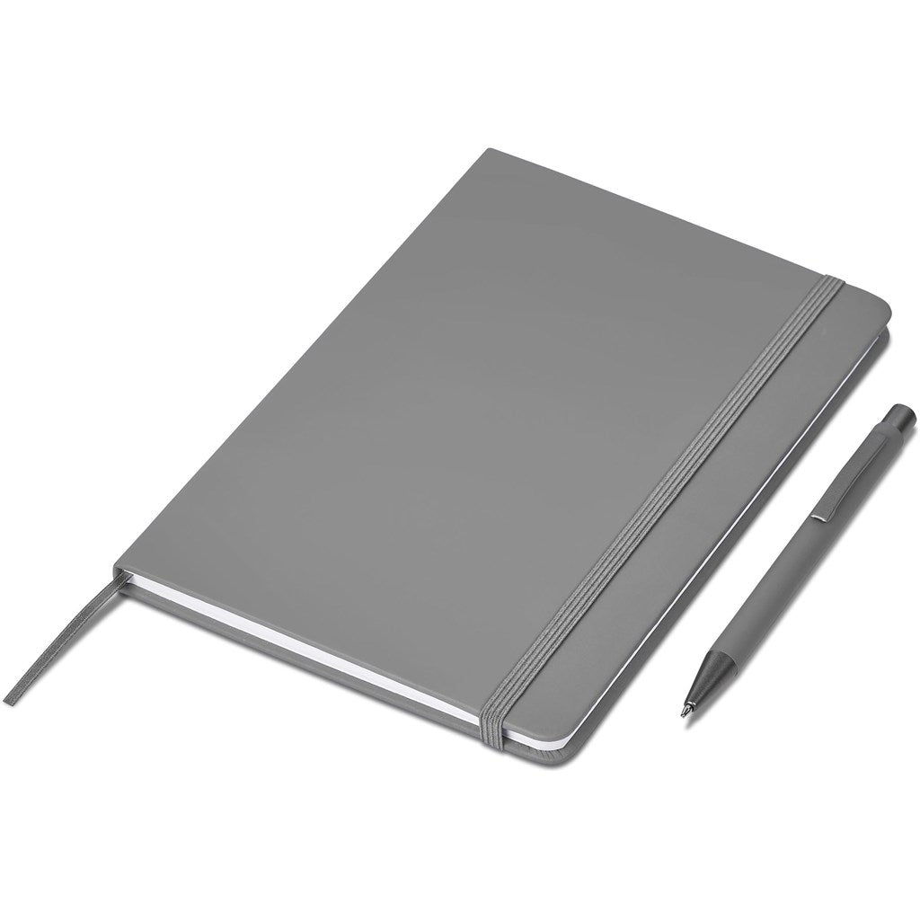 Hibiscus Notebook & Pen Set in Grey - Print Fast Express