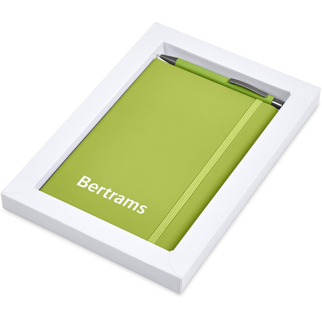 Hibiscus Notebook & Pen Set in Lime — Print Fast Express
