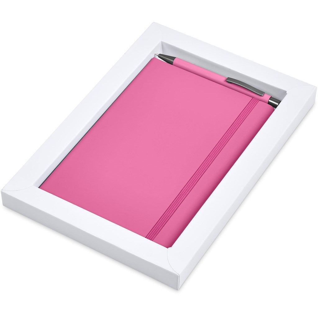 Hibiscus Notebook & Pen Set in Pink - Print Fast Express