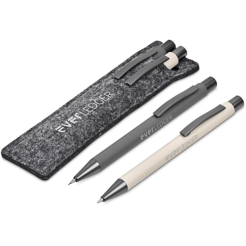 Omaha Ball Pen & Pencil Set in Cream — Print Fast Express