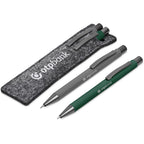 Omaha Ball Pen & Pencil Set in Dark Green — Print Fast Express
