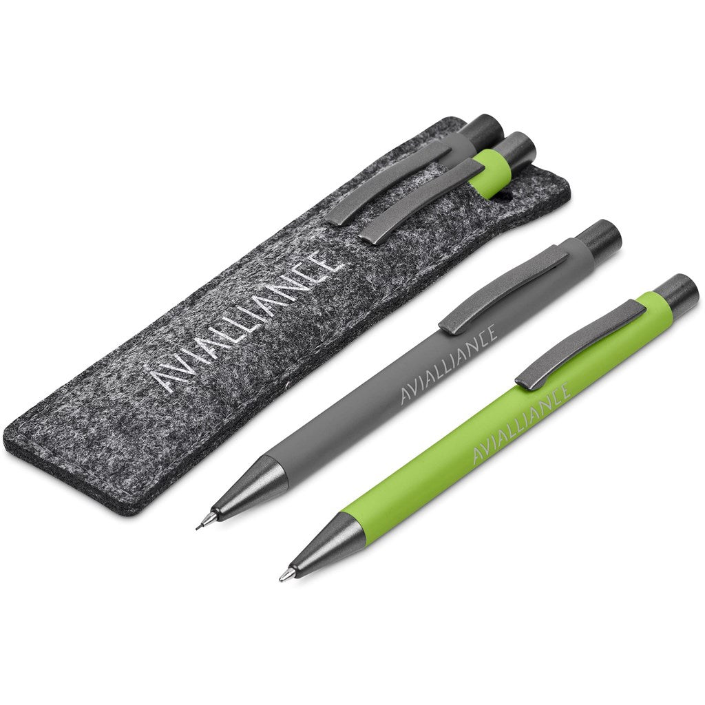 Omaha Ball Pen & Pencil Set in Lime — Print Fast Express