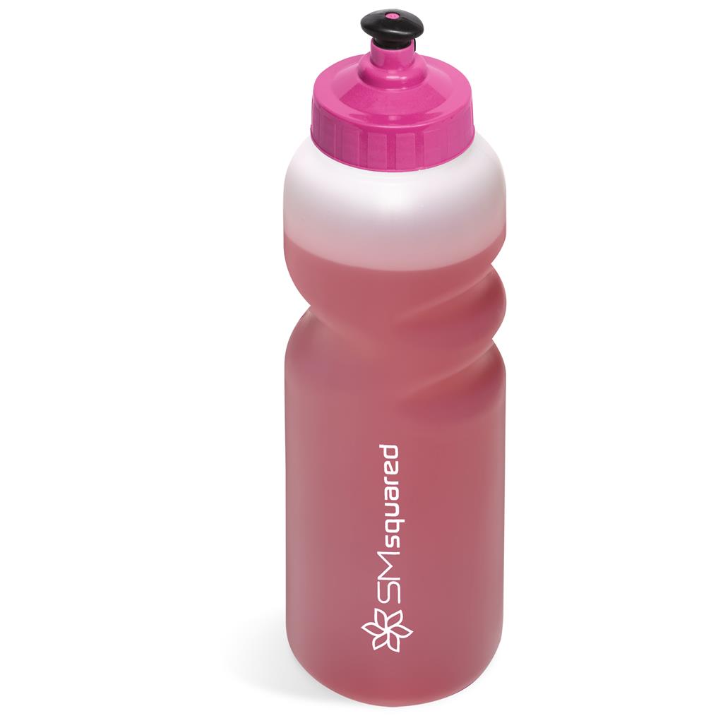 Helix Plastic Water Bottle - 500ml in Pink — Print Fast Express